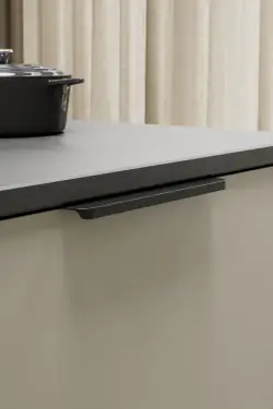 Click Here To Enlarge This Photo Of Furnipart 'Comet' Cabinet Pull L200mm &sol; C160mm - Matt Black &lpar;459420200-9005&rpar;