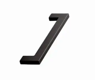 Furnipart 'Flat' Cabinet Pull L142mm &sol; C128mm - Matt Black &lpar;512860128-99&rpar;