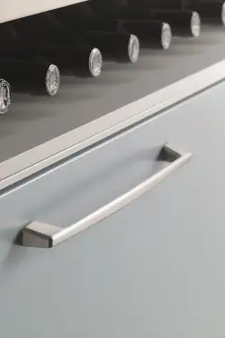 Click Here To Enlarge This Photo Of Furnipart 'Car' Cabinet Pull L181mm &sol; C160mm - Inox Look &lpar;530860160-66&rpar;