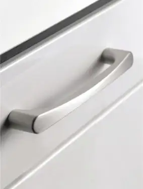 Click Here To Enlarge This Photo Of Furnipart 'Phone' Cabinet Pull L178mm &sol; C160mm - Inox Look &lpar;531460160-66&rpar;