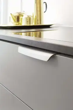 Click Here To Enlarge This Photo Of Furnipart 'Wow' Cabinet Pull L160mm &sol; C192mm - Inox Look &lpar;534660160-66&rpar;