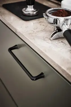 Click Here To Enlarge This Photo Of Furnipart 'Concave' Cabinet Pull L173mm &sol; C160mm - Matt Black &lpar;544260160-99&rpar;