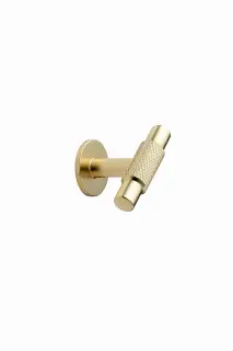Furnipart 'Manor' Knurled T Knob L54mm - Gold &lpar;549120054-34&rpar;