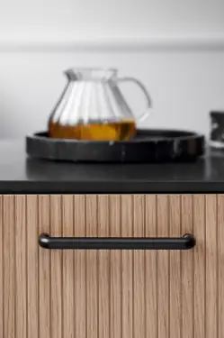 Click Here To Enlarge This Photo Of Furnipart 'Carve' Cabinet Pull L180mm &sol; C160mm - Brushed Anthracite &lpar;552520160-91&rpar;