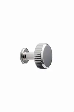 Click Here To Enlarge This Photo Of Furnipart 'Villa' Round Cabinet Knob D30mm - Bright Nickel &lpar;552920030-06&rpar;