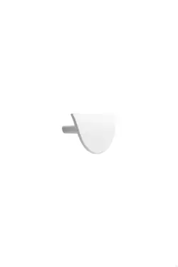 Click Here To Enlarge This Photo Of Furnipart 'Horizon' Small Cabinet Pull L80mm &sol; C32mm - Matt White &lpar;553120032-0500&rpar;