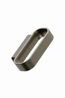 Furnipart 'Race' Cabinet Pull L64mm &sol; C32mm - Dark Brown Oak&sol;Brushed Brass &lpar;557120032-056&sol;32&rpar;
