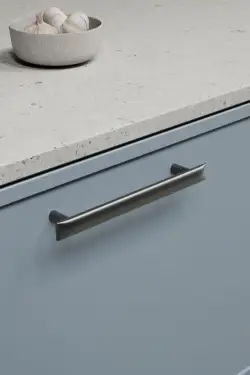 Click Here To Enlarge This Photo Of Furnipart 'Flow' Cabinet Pull L196mm &sol; C160mm - Gun Metal &lpar;557320160-74&rpar;