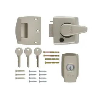 1530-40-1 ERA 40mm British Standard &lpar;BS8621&rpar; Keyless Egress High Security Nightlatch Door Lock - Satin Nickel