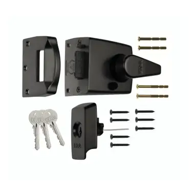 Click Here To Enlarge This Photo Of 1730-10-1 ERA 60mm British Standard &lpar;BS8621&rpar; Keyless Egress High Security Nightlatch Door Lock - Black