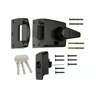 1730-10-1 ERA 60mm British Standard &lpar;BS8621&rpar; Keyless Egress High Security Nightlatch Door Lock - Black