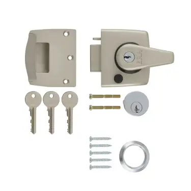 Click Here To Enlarge This Photo Of 183-40-1 ERA 40mm Double Locking Nightlatch Door Lock - Satin Nickel