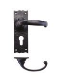 FF111EP - Zoo Hardware Foxcote Foundries Traditional Lever on Euro Backplate &lpar;150 x 50mm&rpar; Black Antique