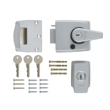 Click Here To Enlarge This Photo Of 1930-35-1 ERA 60mm British Standard &lpar;BS3621&rpar; High Security Nightlatch Door Lock - Satin Chrome