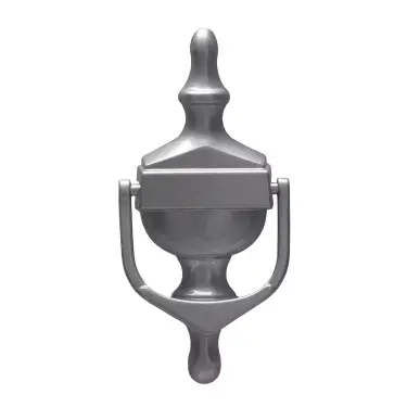 Click Here To Enlarge This Photo Of 4A002 Fab & Fix Medium Nu Victorian Urn Door Knocker Without Spyhole &lpar;Face Fix&rpar; Silver