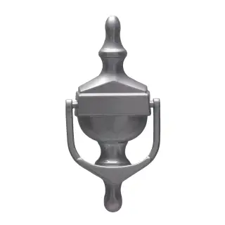 4A002 Fab & Fix Medium Nu Victorian Urn Door Knocker Without Spyhole &lpar;Face Fix&rpar; Silver