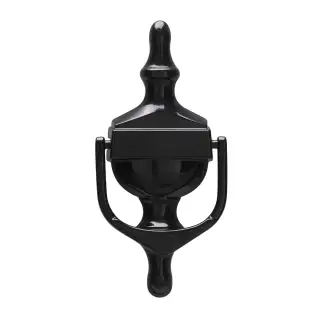 4A201 Fab & Fix Large Nu Victorian Urn Door Knocker Without Spyhole &lpar;Face Fix&rpar; Black