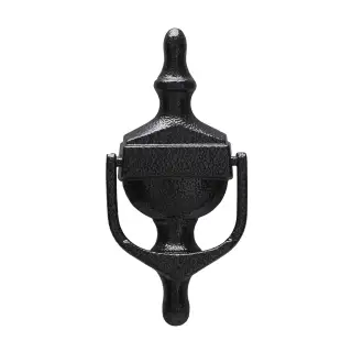 4A209 Fab & Fix Large Nu Victorian Urn Door Knocker Without Spyhole &lpar;Face Fix&rpar; Antique Black