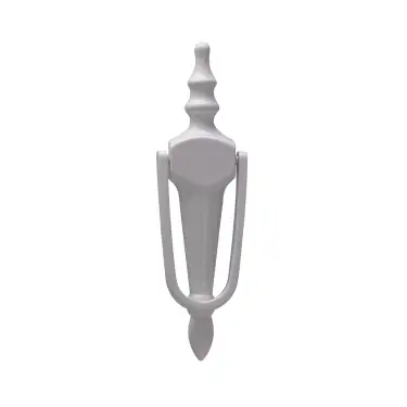 Click Here To Enlarge This Photo Of 4A300 Fab & Fix Slim Nu Victorian Urn Large Door Knocker Without Spyhole &lpar;Face Fix&rpar; White