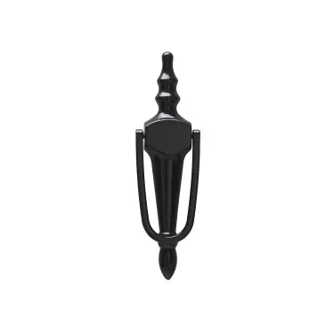 Click Here To Enlarge This Photo Of 4A301 Fab & Fix Slim Nu Victorian Urn Large Door Knocker Without Spyhole &lpar;Face Fix&rpar; Black
