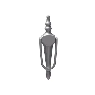 Click Here To Enlarge This Photo Of 4A302 Fab & Fix Slim Nu Victorian Urn Large Door Knocker Without Spyhole &lpar;Face Fix&rpar; Silver