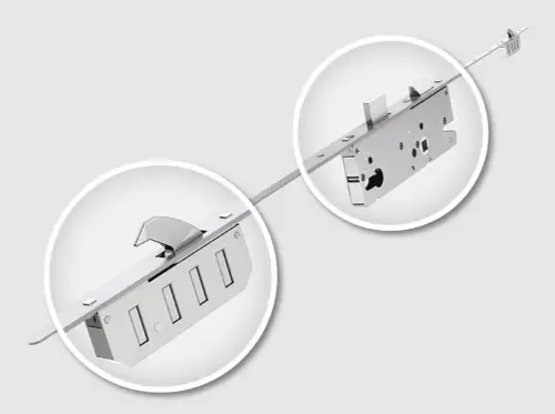 Click Here To Enlarge This Photo Of WINKHAUS Cobra 2 Hook Multipoint Lock &lpar;1770mm&rpar; - 45mm Backset - 20mm Radius Faceplate &lpar;2949501&rpar;