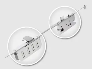 WINKHAUS Cobra 2 Hook Multipoint Lock &lpar;1770mm&rpar; - 45mm Backset - 20mm Radius Faceplate &lpar;2949501&rpar;