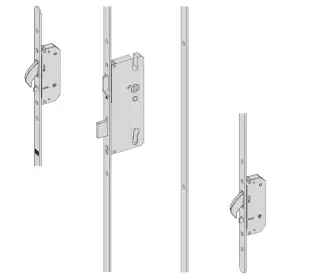 WINKHAUS AV2 Heritage Autolocking 2 Hook Multipoint Lock &lpar;Right Hand&rpar; - 45mm Backset - 20mm Radius Faceplate &lpar;4996101&rpar;