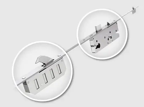 Click Here To Enlarge This Photo Of WINKHAUS Cobra 2 Hook Multipoint Lock &lpar;2105mm&rpar; - 45mm Backset - 20mm Square Faceplate &lpar;2930691&rpar;
