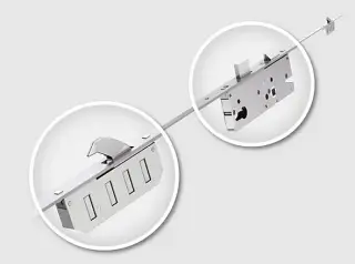 WINKHAUS Cobra 2 Hook Multipoint Lock &lpar;2105mm&rpar; - 45mm Backset - 20mm Square Faceplate &lpar;2930691&rpar;