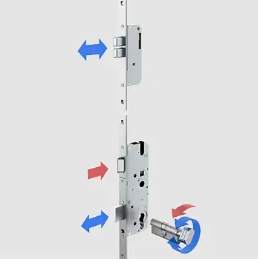 Click Here To Enlarge This Photo Of WINKHAUS Thunderbolt Heritage Multipoint Lock &lpar;1770mm&rpar; - 45mm Backset - 20mm Radius Faceplate &lpar;5016483&rpar;