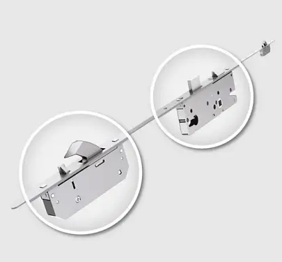 Click Here To Enlarge This Photo Of WINKHAUS AV2 Autolocking 2 Hook Multipoint Lock &lpar;Right Hand&rpar; - 55mm Backset - 20mm Radius Faceplate &lpar;2559895&rpar;