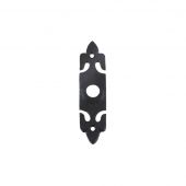 FF33 - Zoo Hardware Foxcote Foundries Bell Push with Rectangular Plate &lpar;45mm x 77mm&rpar; Black Antique