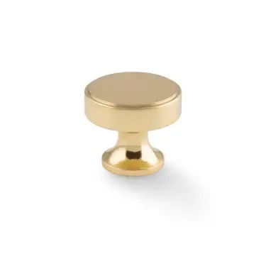 Click Here To Enlarge This Photo Of AW855-38-PBL - Alexander & Wilks Havana 38mm Cabinet Knob - Polished Brass Lacquered