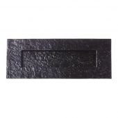 FF38 - Zoo Hardware Foxcote Foundries Traditional Plain Letter Plate &lpar;Black Antique&rpar; Size&colon; 274x107mm - c&sol;c&colon; 240mm - Aperture&colon; 197x45mm