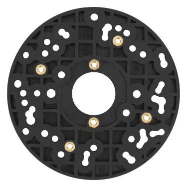 Click Here To Enlarge This Photo Of Trend UNIBASE&sol;150 150mm Universal Plunge Router Sub-Base c&sol;w Pins & Bush