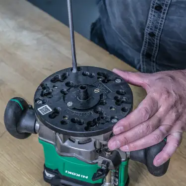 Click Here To Enlarge This Photo Of Trend UNIBASE&sol;150 150mm Universal Plunge Router Sub-Base c&sol;w Pins & Bush