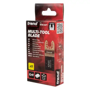 Click Here To Enlarge This Photo Of Trend MTB&sol;32FT Universal 34mm Fine Tooth CV Multi-Tool Blades &lpar;5 Pack&rpar;