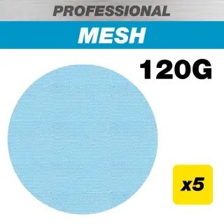 Trend AB&sol;150&sol;120P 150mm 120G Pro Mesh Random Orbital Sanding Disc &lpar;5 Pack&rpar;