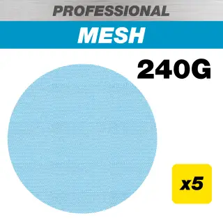 Trend AB&sol;150&sol;240P 150mm 240G Pro Mesh Random Orbital Sanding Disc &lpar;5 Pack&rpar;