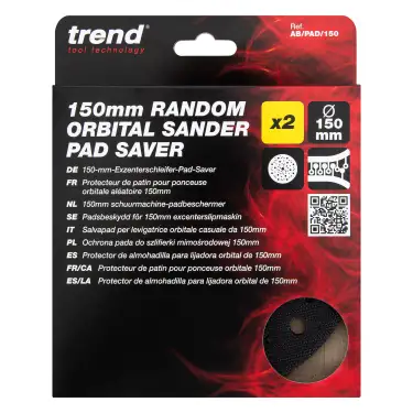 Click Here To Enlarge This Photo Of Trend AB&sol;PAD&sol;150 150mm Random Orbital Sander Pad Sander &lpar;2 Pack&rpar;