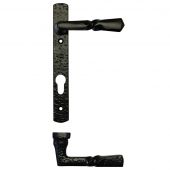 FF45 - Zoo Hardware Foxcote Foundries Narrow Style Multi-Point Handles &lpar;Black Antique&rpar; 92mm Centres - 122mm Screw Centres
