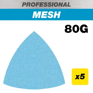 Trend AB&sol;OSC&sol;80P 93mm 80G Pro Mesh Delta Sanding Pad &lpar;5 Pack&rpar;