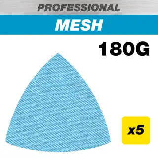 Trend AB&sol;OSC&sol;180P 93mm 180G Pro Mesh Delta Sanding Pad &lpar;5 Pack&rpar;