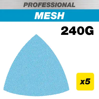 Click Here To Enlarge This Photo Of Trend AB&sol;OSC&sol;240P 93mm 240G Pro Mesh Delta Sanding Pad &lpar;5 Pack&rpar;