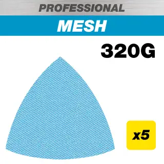 Trend AB&sol;OSC&sol;320P 93mm 320G Pro Mesh Delta Sanding Pad &lpar;5 Pack&rpar;