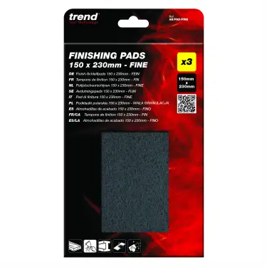 Click Here To Enlarge This Photo Of Trend AB&sol;PAD&sol;FINE 150 x 230mm Fine Flexible Finishing Pads &lpar;3 Pack&rpar;