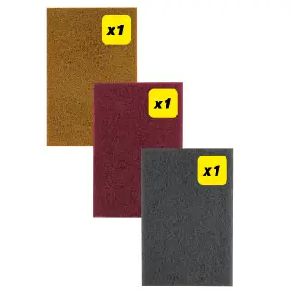 Trend AB&sol;PAD&sol;M3 150 x 230mm Assorted Flexible Finishing Pads &lpar;3 Pack&rpar;