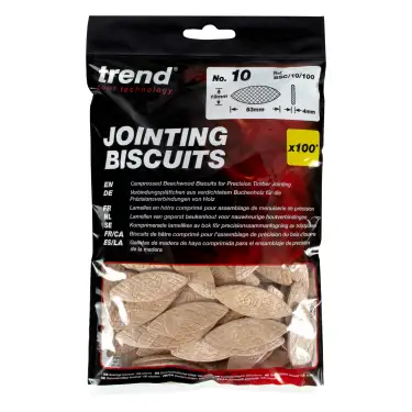 Click Here To Enlarge This Photo Of Trend BSC&sol;10&sol;100 No&period;10 Size Jointing Biscuits &lpar;100 Pack&rpar;