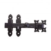 FF55 - Zoo Hardware Foxcote Foundries Gate&sol;Door Latch - Black Antique